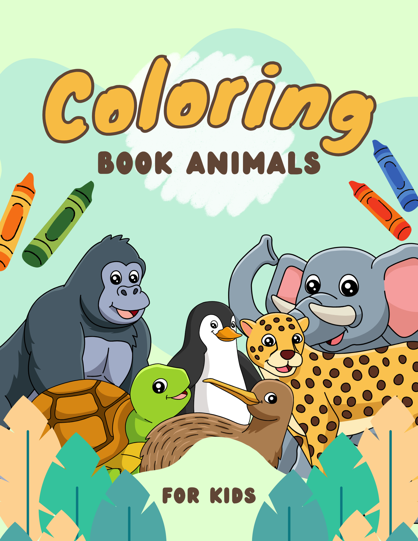 Animal Coloring Book for Kids | Printable Worksheets for Early Years, EYFS & Preschool | Fun Fine Motor Skill Activity