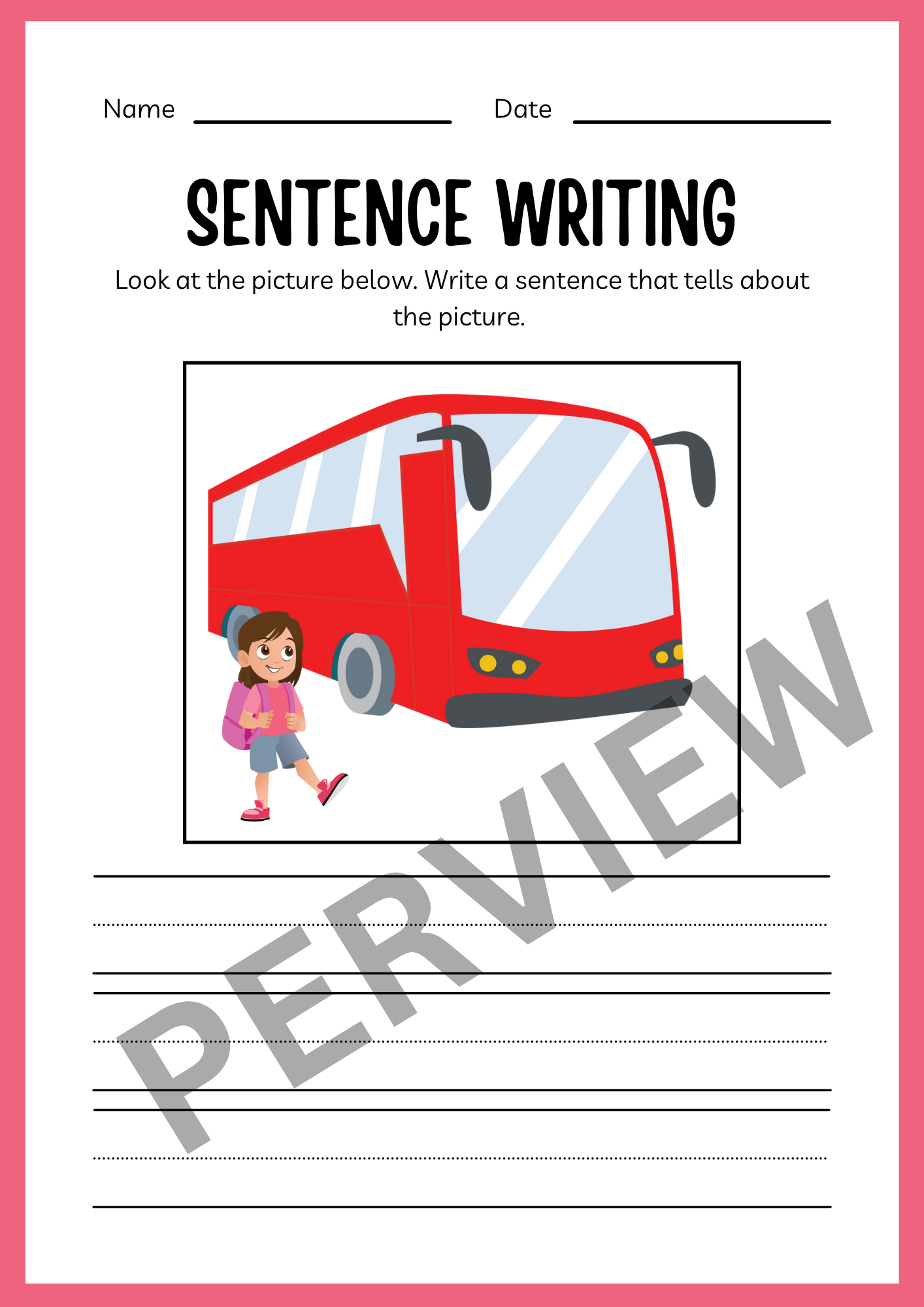 Transportation Activities for Kindergarten: Fun Coloring & Early Learning Worksheets for Preschool & EYFS